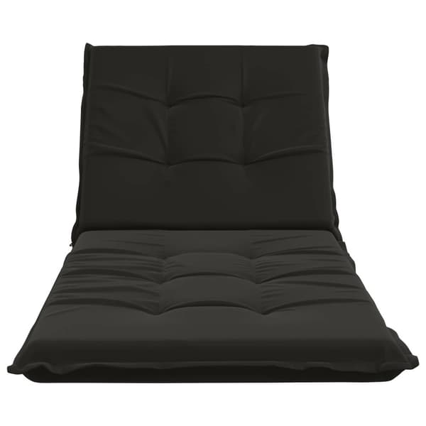 Solstol Kudde GEMERT 100% Polyester Svart 190 x 80 x 9 cm