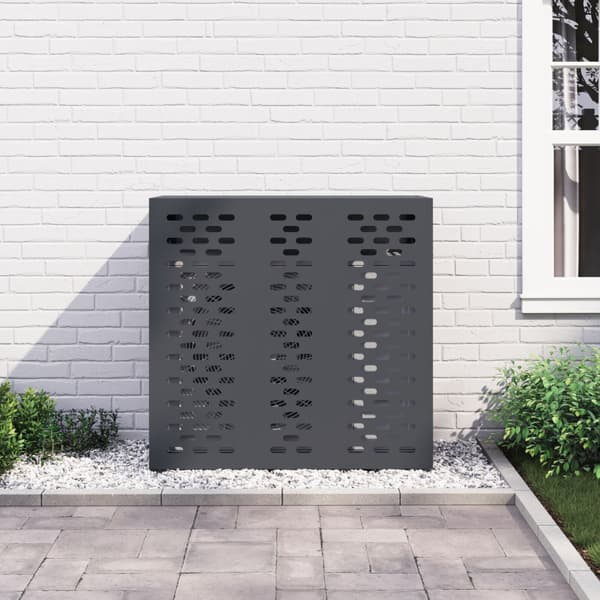 Täckning för Luftkonditionering Antracit 110 x 50 x 105 cm Stål