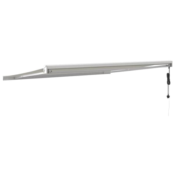 Markis infällbar gräddvit 4,5x3 m tyg&aluminium
