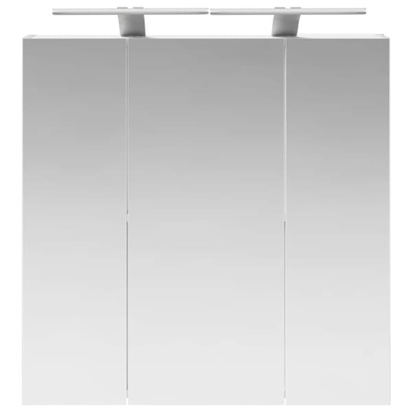 Badrumsspegelskåp Vit 70 x 14,5 x 70 cm Konstruerat trä