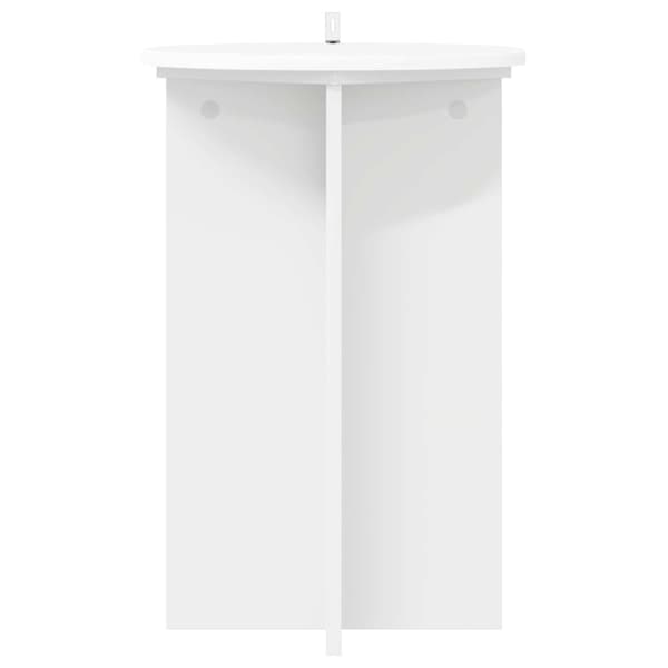 Växtställ 2 pcs Vit Ø40 x 60 cm Konstruerat trä
