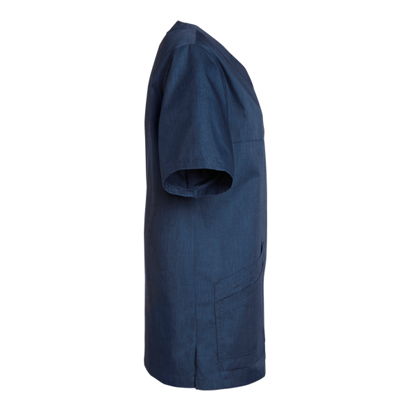 Malte V-Tunic Blue melange Unisex