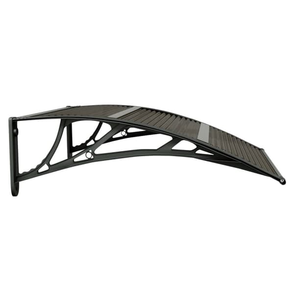 Dörrtak svart 80x75 cm polykarbonat