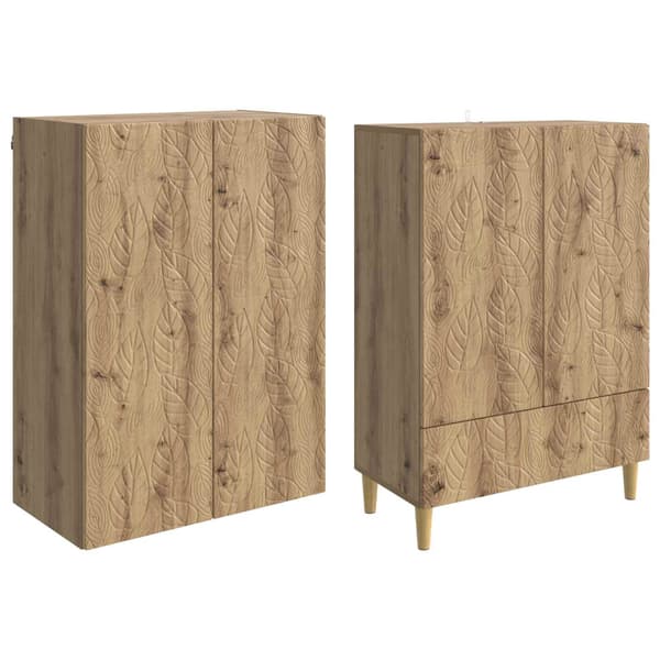 Skåpset 2 pcs Artisan-ek Konstruerat trä
