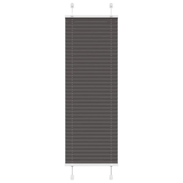 Plisserad persienn svart 45x100cm tyg bredd 44,4cm polyester