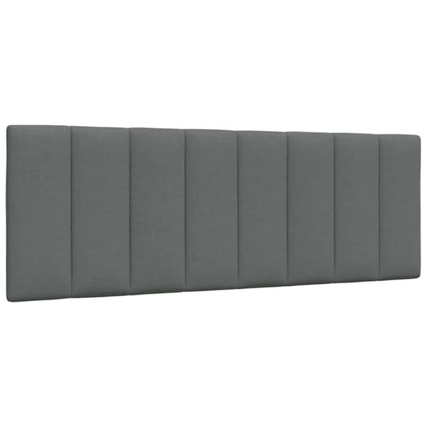 Bed Frame without Mattress "Hanko" Dark Grey 120x200 cm Fabric