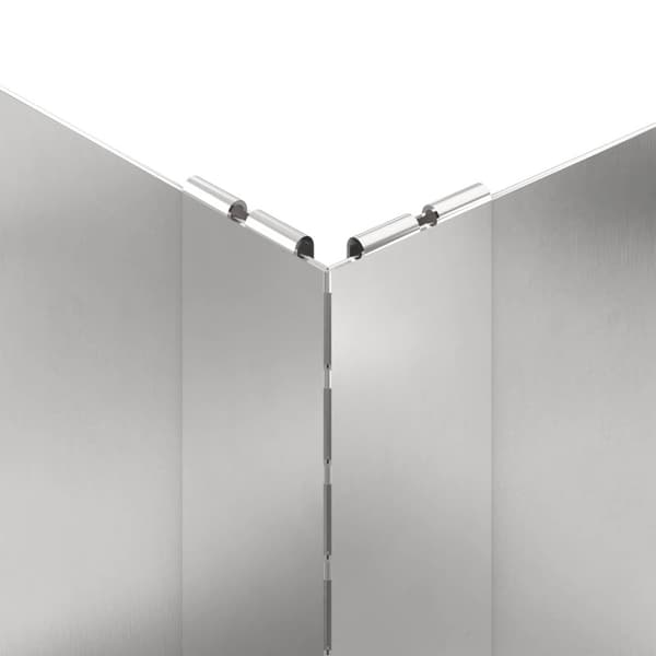 Kant för gräsmatta 60 x 60 x 35 cm Stål Silver