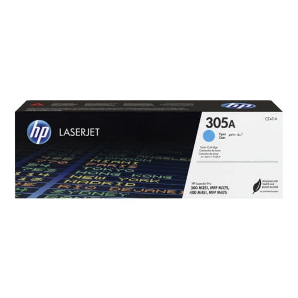 HP 305A - cyan - original - LaserJet - tonerkassett (CE411A)