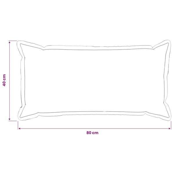 Kuddöverdrag 12 st HOUTEN Mörkgrå 40 x 80 cm Bouclé