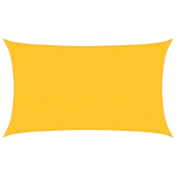Solsegel 160 g/m² rektangulär gul 5x8 m HDPE