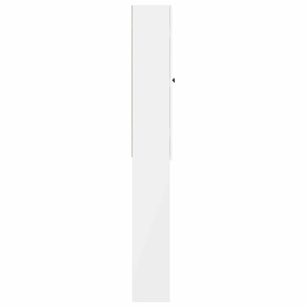 Toalett skåp BREDA Vit högglans 66 x 25,5 x 190 cm