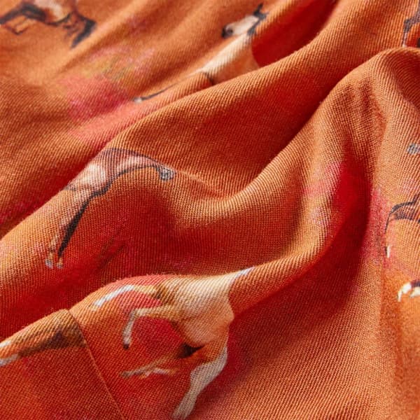 Kjol för barn konjaksbrun 128