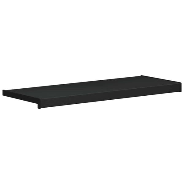 Fönsterbräda Svart med träådring 100 x 30 x 4,5 cm PVC
