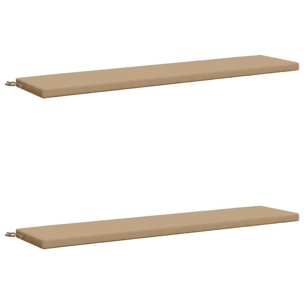 2-delade Bänk Kuddar SOEST 2 st 100% Polyester Sand