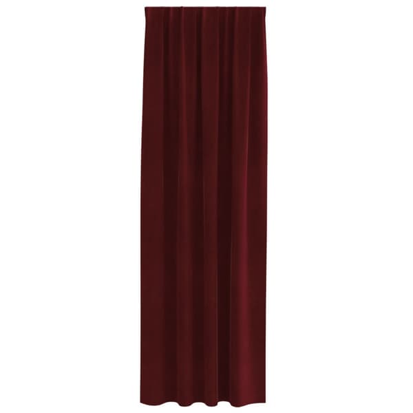 Gardiner 2 st Vinröd 140 x 260 cm Sammet
