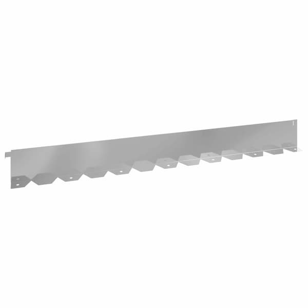 Kant för gräsmatta 10 pcs 102 x 10 x 4 cm Stål Silver