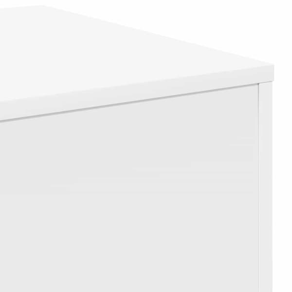 Sidobord 3 st vitt konstruerat trä
