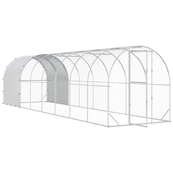 Hönsgård Silver 800 x 200 x 200 cm Galvaniserat stål