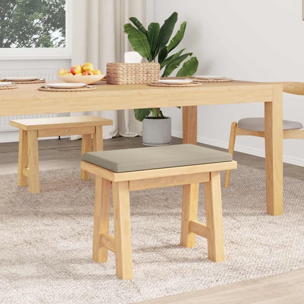 Bänk kudde Texturerad Sammet Sand Djup 35 cm