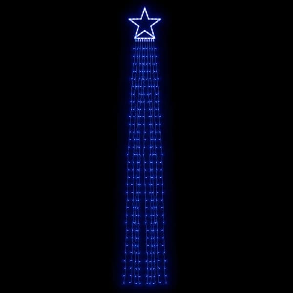 Julgransbelysning 320 LED blå 375 cm