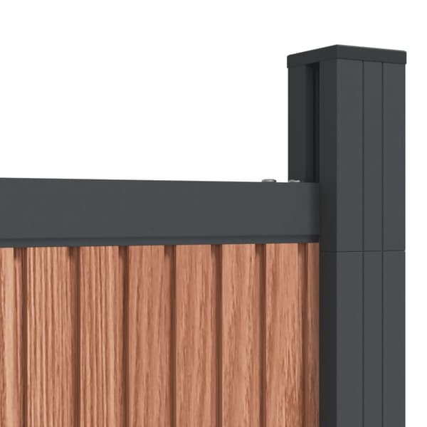 Staketpanel brun 1391x186 cm WPC