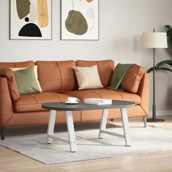 Soffbordsben A-formade 2 st vita 70x(42-43) cm stål