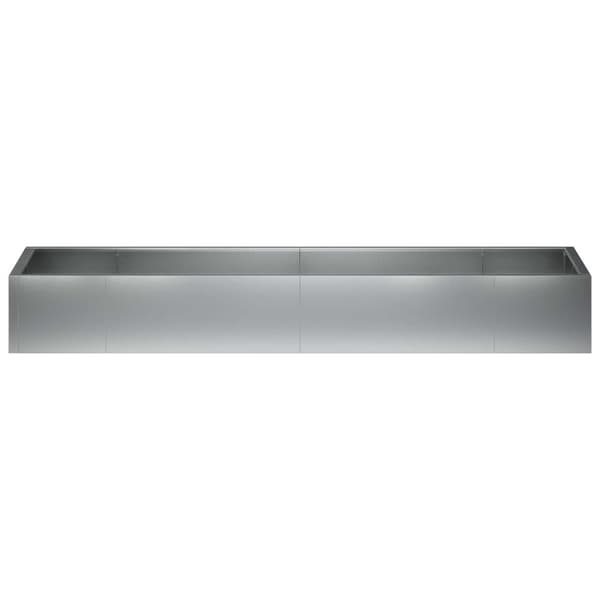 Stödvägg 8 st 300 x 100 x 50 cm Galvaniserat stål Silver