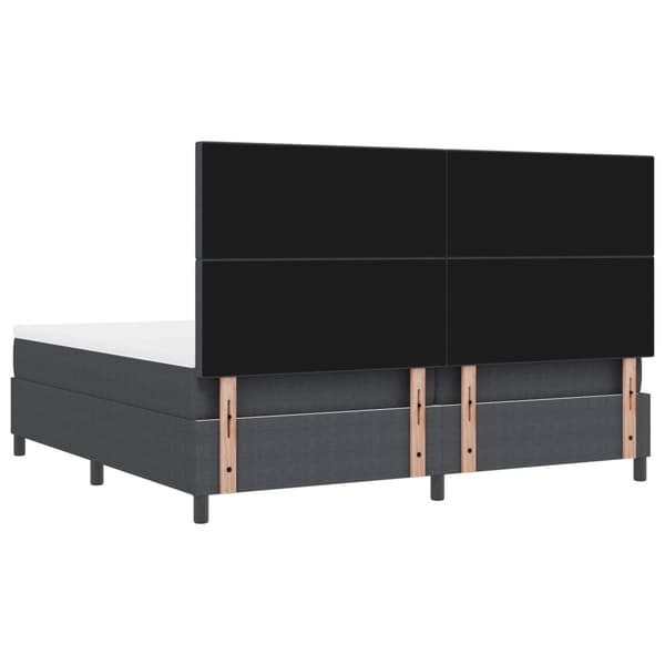 Bäddfjäder Mörkgrå och vit 200 x 200 cm Kordread tyg