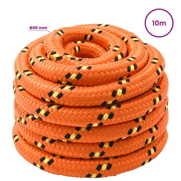 Mångsidigt bruksrep 30 mm 10 m Orange PP 5400 kg Maxbelastning