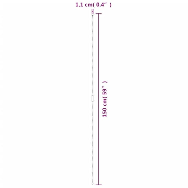 Växtstöd 30 st grön 150 cm stål