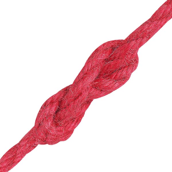 Juterep 10 pcs Röd 100% Tossa jute
