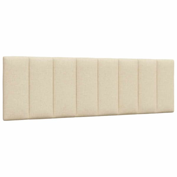 Bed Frame without Mattress "Hanko" Cream 160x200 cm Fabric