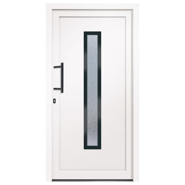 Ytterdörr vit 108x208 cm PVC