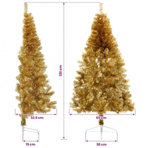 Konstgjord julgran med julkulor 120 cm 150 LED-lampor Varmvit