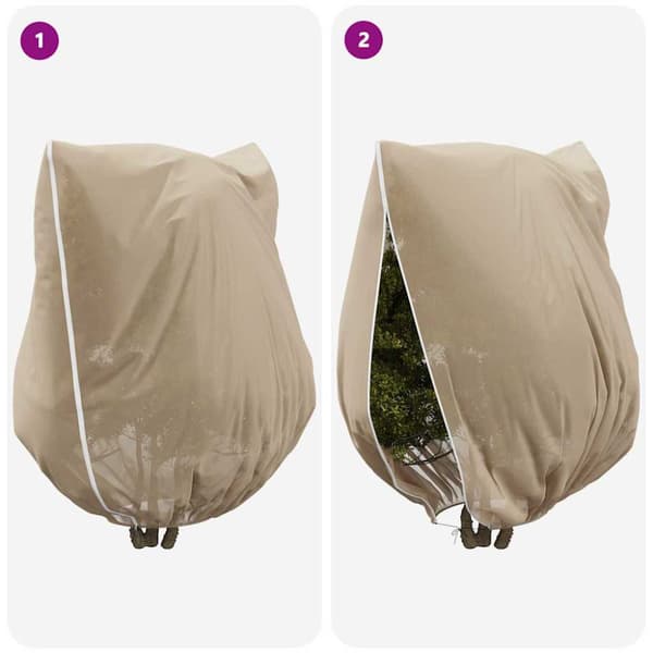 Frostskydd för växtfleeceöverdrag 3 pcs Beige 3 x 3,93 m