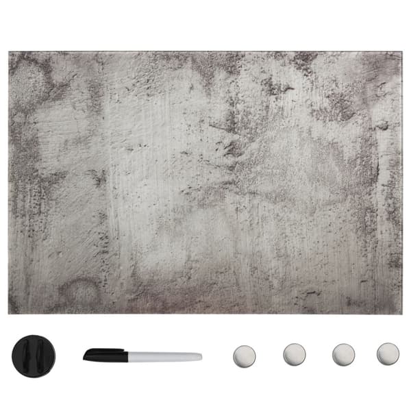 Magnetisk glastavla väggmonterad 60x40 cm