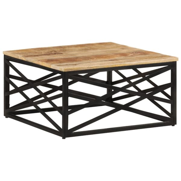 Soffbord 68x68x35 cm massivt mangoträ