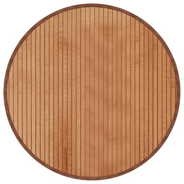 Matta rund natur 60 cm bambu