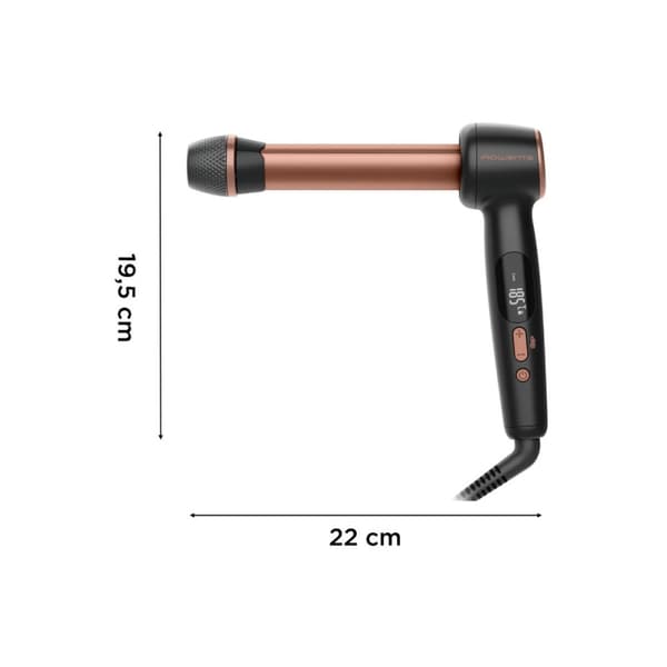 Rowenta Twist Curl CF4620E0 - locktång - svart/rosa