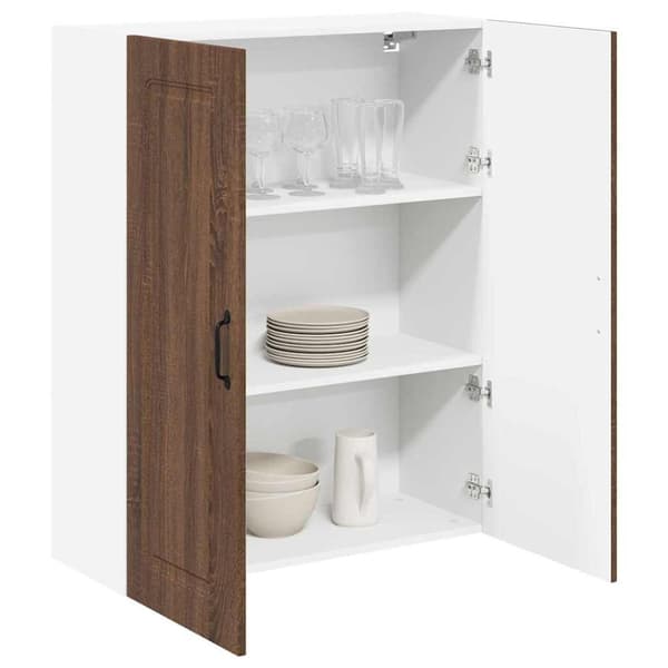 Diskmaskin panel med lagring Kalmar Brun Ek 80 x 31 x 100 cm