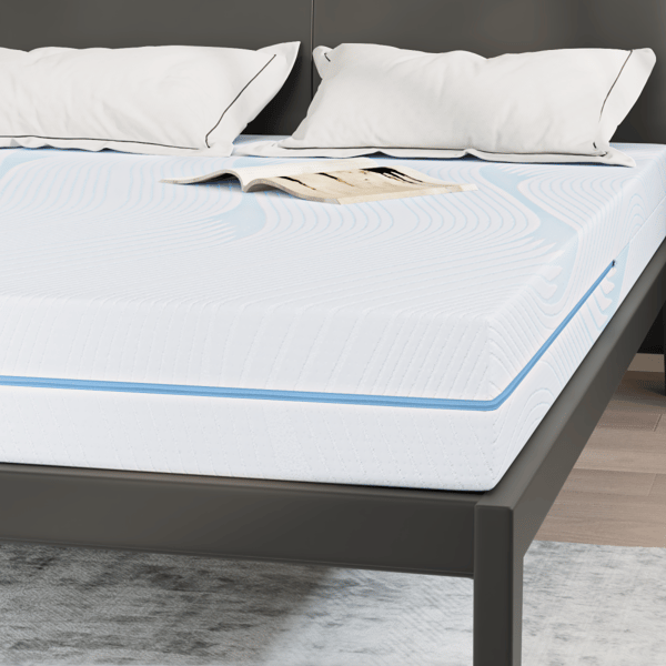 Madrass Vit 140 x 190 cm Jacquardtyg