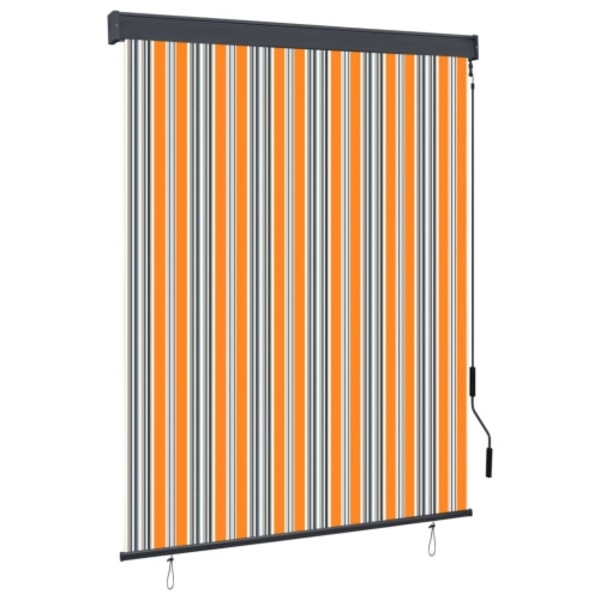 Rullgardin utomhus 140x250 cm gul och blå