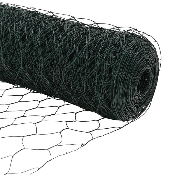 Hexagonstängsel Grön 1,6 x 25 m PVC