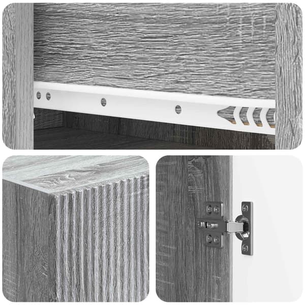 Skåpset 2 pcs 66 x 34,5 x 95 cm Konstruerat trä