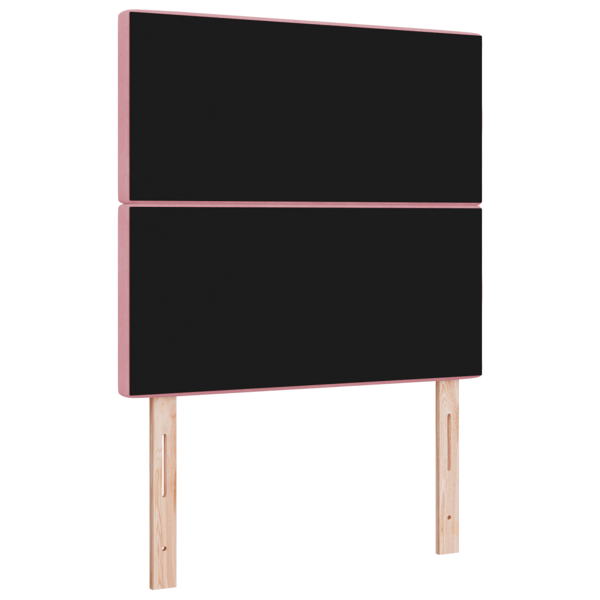 LED huvuddyna med LED-ljusslingor Rosa 100 cm Sammet