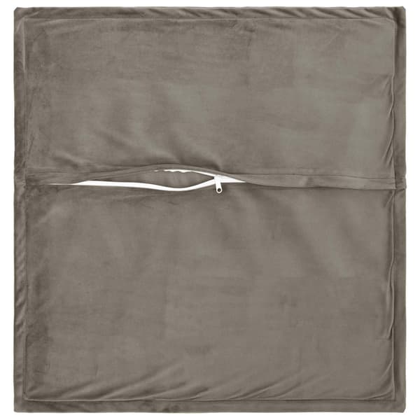 Kuddöverdrag 2 st HOUTEN Ljusgrå 65 x 65 cm Sammet