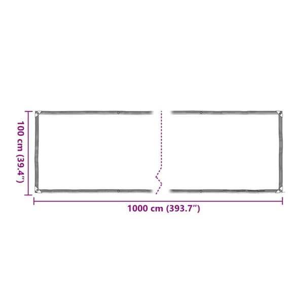 Växtskydd med öljetter 1x10 m polyeten