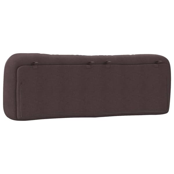 Headboard Cushion "Hvar" Dark Brown 160 cm Fabric