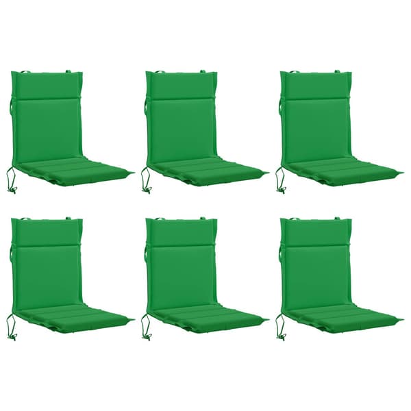 6-delade Höga Ryggstolsdynor GEMERT 6 st 100% Polyester Grön