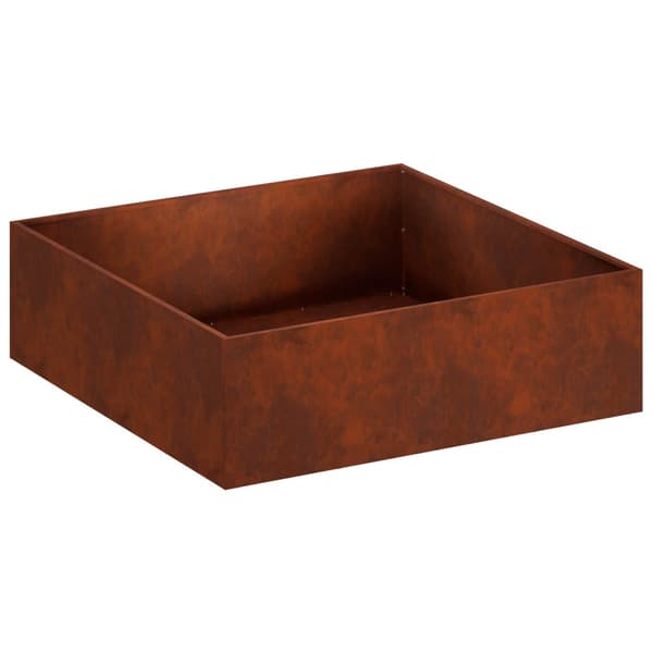 Trädgårdsplanterare Rostig 100 x 100 x 30 cm